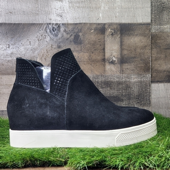 New Steve Madden WINNI Black suede Sz 10 - Picture 3 of 10